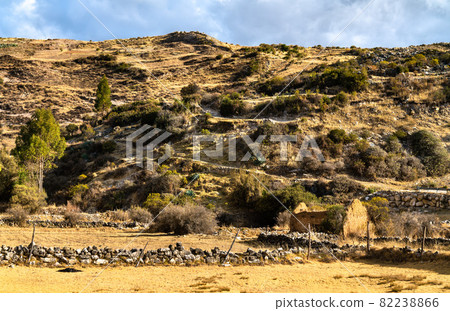 Antacocha, typical Peruvian village in the Andes Antacocha, typical Peruvian village in the Andes 82238866