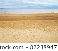 Wild Empty Sandy Beach Before Rain 82238947
