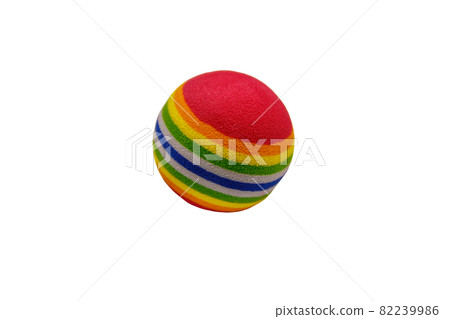 Toy ball for pet isolated on white background Toy ball for pet isolated on white background 82239986