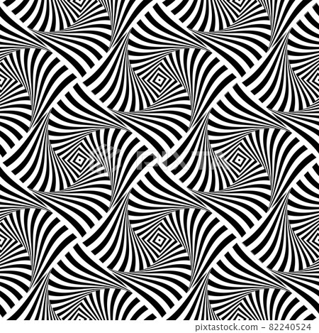 Abstract seamless op art pattern. Lines texture. 82240524