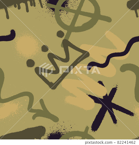 Camouflage spray paint seamless pattern. Vector illustration Camouflage spray paint seamless pattern. Vector illustration 82241462