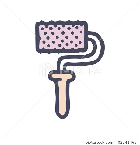 needle massage roller color vector doodle simple icon 82241463