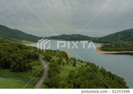 Gunma Prefecture Nozori Lake Nature Drone Aerial Photography Advertising Material SNS Japan 82241996