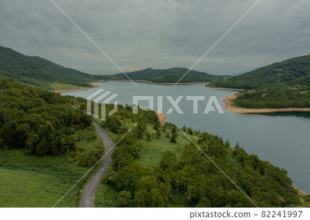 Gunma Prefecture Nozori Lake Nature Drone Aerial Photography Advertising Material SNS Japan 82241997