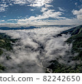 新潟自然空中瀑布無人機雲海霧自然廣告素材SNS閃耀美麗 82242650