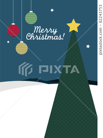 聖誕卡/藍色 82243753