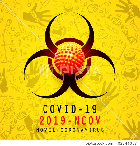 Corona virus background, pandemic risk concept. 3D illustration Corona virus background, pandemic risk concept. 3D illustration 82244018