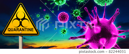 Corona virus background, pandemic risk concept. 3D illustration Corona virus background, pandemic risk concept. 3D illustration 82244031