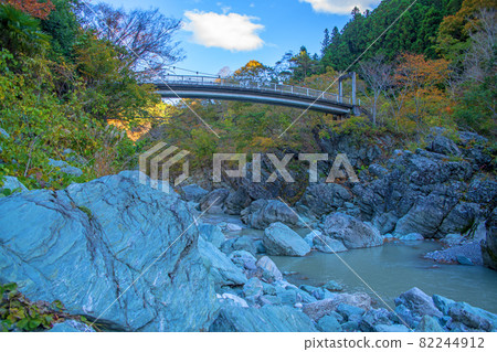 三齒峽 三齒漱石橋 秋景 82244912