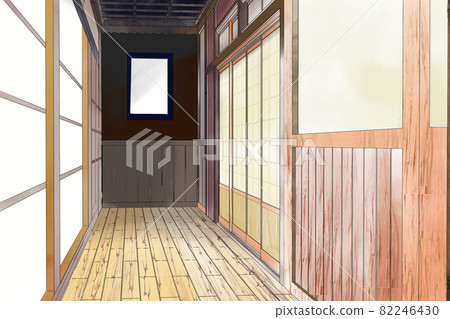 Japanese house corridor Japanese house corridor 82246430