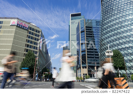 名古屋市中區名古屋站前笹島十字路口的喧囂 名古屋市中區名古屋站前笹島十字路口的喧囂 82247422
