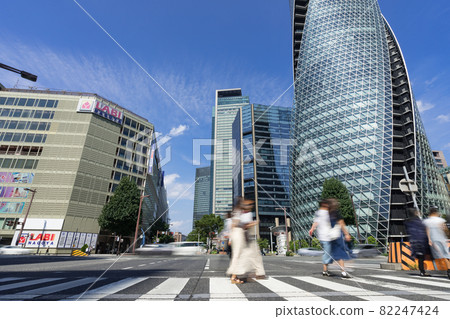 名古屋市中區名古屋站前笹島十字路口的喧囂 82247424