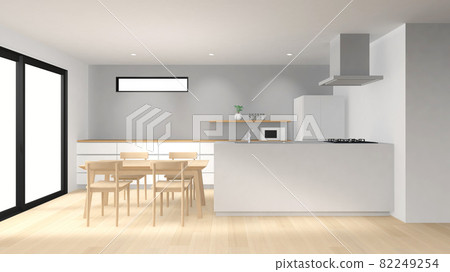 Residential dining kitchen where the sun shines 82249254