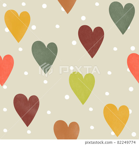 Seamless pattern background with heart pattern - Stock Illustration ...