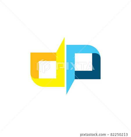 dp letter  icon illustration vector design 82250213