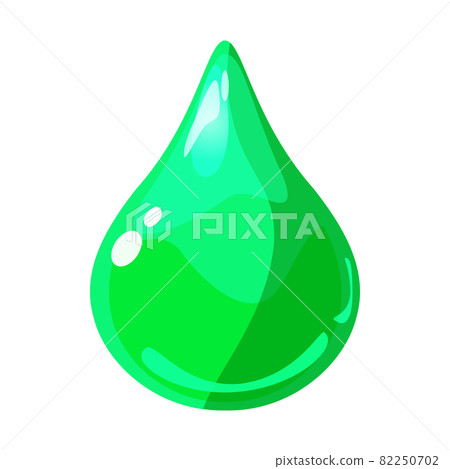Drop green shiny glossy colorful game asset. Aqua, jelly, crystal, glass drip, bubble shot elements. Cartoon vector GUI app Drop green shiny glossy colorful game asset. Aqua, jelly, crystal, glass drip, bubble shot elements. Cartoon vector GUI app 82250702