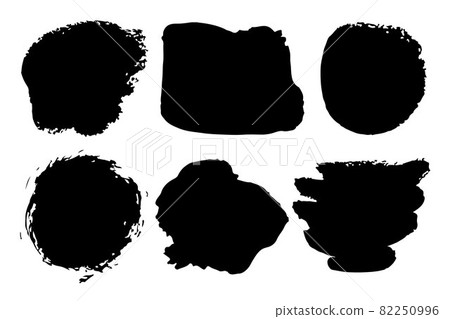 Set Brush Shape Vector Strokes in Black color on white background. Hand painted grange elements. Ink drawing. Dirty artistic design . Place for text, quote, information, company name. Set Brush Shape Vector Strokes in Black color on white background. Hand painted grange elements. Ink drawing. Dirty artistic design . Place for text, quote, information, company name. 82250996
