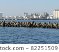 Scenery of port town 82251509