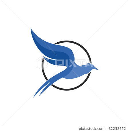 Flying Bird logo design illustration vector eps format , suitable for your design needs, logo, illustration, animation, etc. 82252552