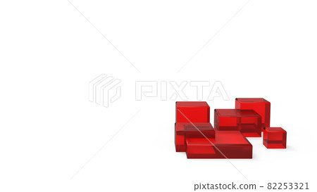 There is a text space on the cover for presentations such as Red Cube CG PowerPoint 82253321