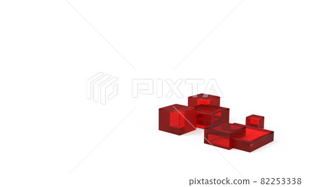 There is a text space on the cover for presentations such as Red Cube CG PowerPoint 82253338