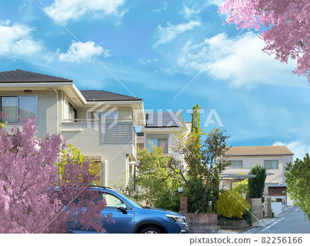 春天的櫻花，超然的街道 82256166