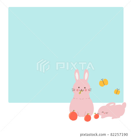 Rabbit frame illustration - Stock Illustration [82257190] - PIXTA