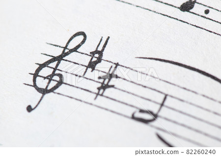 Detail of musical disappearance with violin key Detail of musical disappearance with violin key 82260240