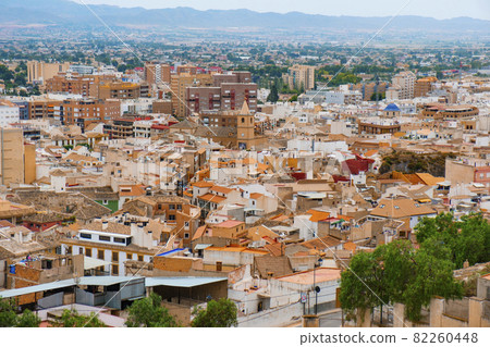 aerial view of Lorca, in Spain 82260448