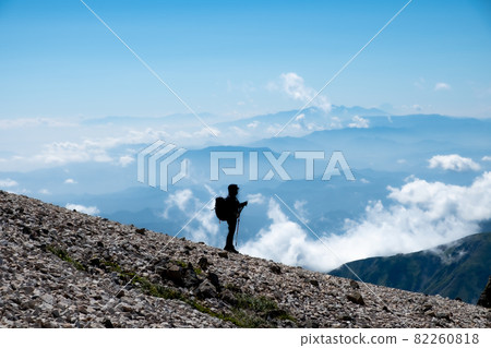 Hiker silhouette Hiker silhouette 82260818