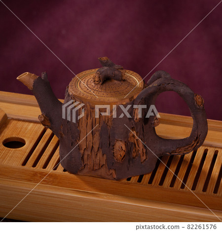 stock image of the tea cup oriental teapot. stock image of the tea cup oriental teapot. 82261576
