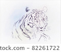 Pen drawing tiger 82261722