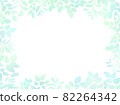 Natural frame of leaves 82264342
