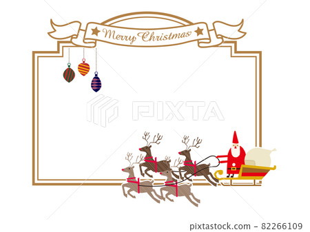 Christmas material, Christmas frame, Christmas - Stock Illustration  [59065701] - PIXTA