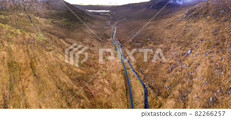 Aerial view of the Glenveagh National Park in County Donegal, Ireland Aerial view of the Glenveagh National Park in County Donegal, Ireland 82266257