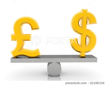 Concept of the pound and the dollar Concept of the pound and the dollar 82266326
