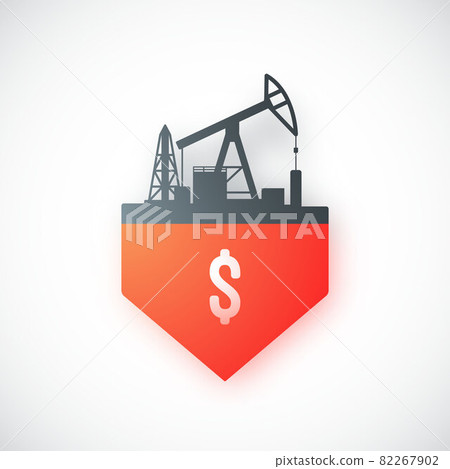 Oil crisis icon. 82267902