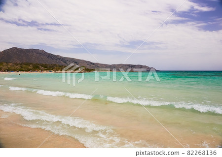 The beautiful tropical beach of the Crete island 82268136
