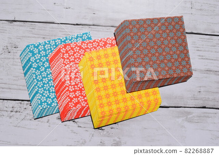 Chiyogami日本紙摺紙背景素材 Chiyogami日本紙摺紙背景素材 82268887