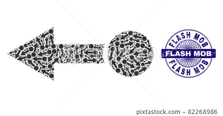 Pull Left Fractal Composition of Pull Left Icons and Grunge Flash Mob Round Guilloche Seal Pull Left Fractal Composition of Pull Left Icons and Grunge Flash Mob Round Guilloche Seal 82268986