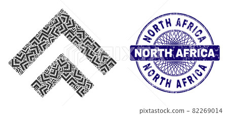 Shift Up Fractal Collage of Shift Up Items and Distress North Africa Round Guilloche Seal Stamp Shift Up Fractal Collage of Shift Up Items and Distress North Africa Round Guilloche Seal Stamp 82269014