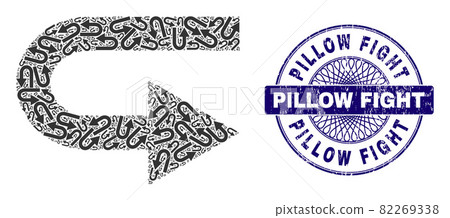 Turn Right Recursion Collage of Turn Right... - Stock Illustration ...