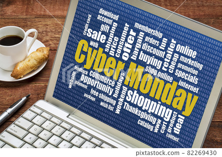 Cyber Monday online shopping 82269430