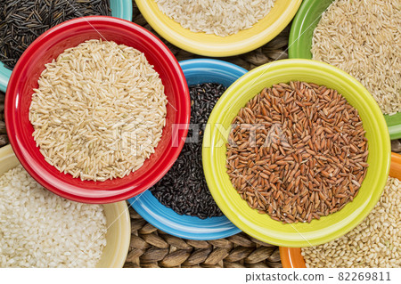 bowls of rice abstract bowls of rice abstract 82269811