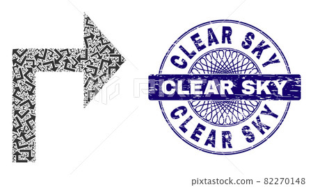 Turn Right Recursion Collage of Turn Right... - Stock Illustration ...
