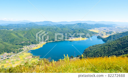 View of Lake Kisaki from Mt. Koguma (September) 82272688
