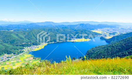 View of Lake Kisaki from Mt. Koguma (September) 82272690