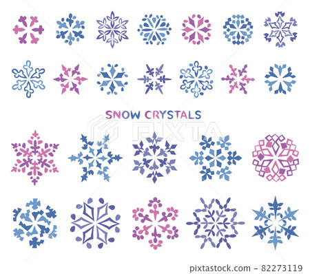 Snowflake illustration material Snowflake illustration material 82273119