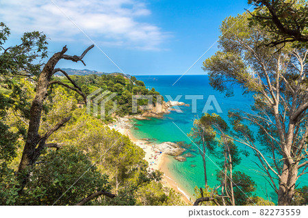Costa Brava beach, ..Catalonia, Spain 82273559