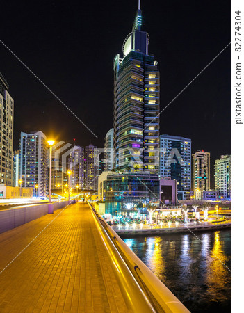 Panorama of Dubai marina 82274304